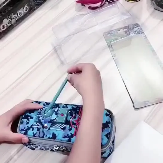Tank Camouflage Pencil Case Elementary School Stationery Box Pencil Case Pouch