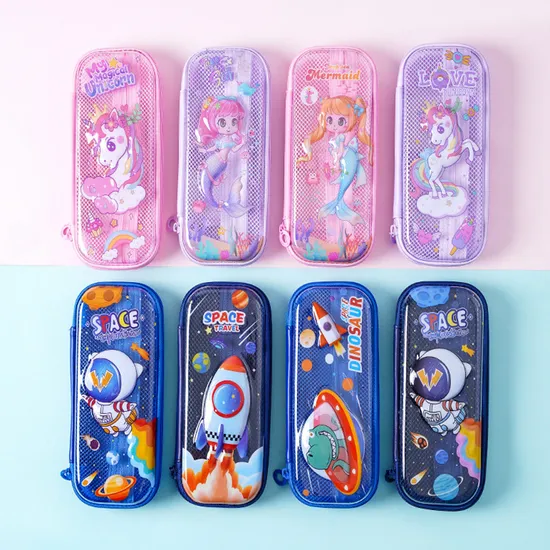 Pen Case Cartoon EVA Student 3D Three-Dimensional Zipper Stationery Case Children′s Pencil Case Pouch