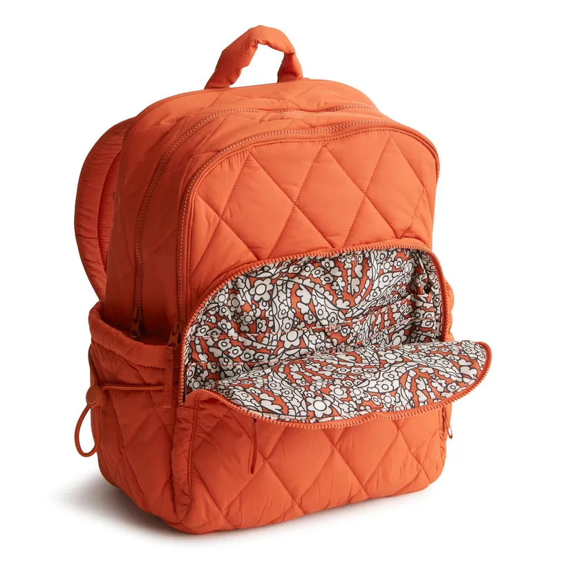 Embroidered Double Shoulder Backpack 2024 New Cotton Clip Student Cotton Cloth Backpack