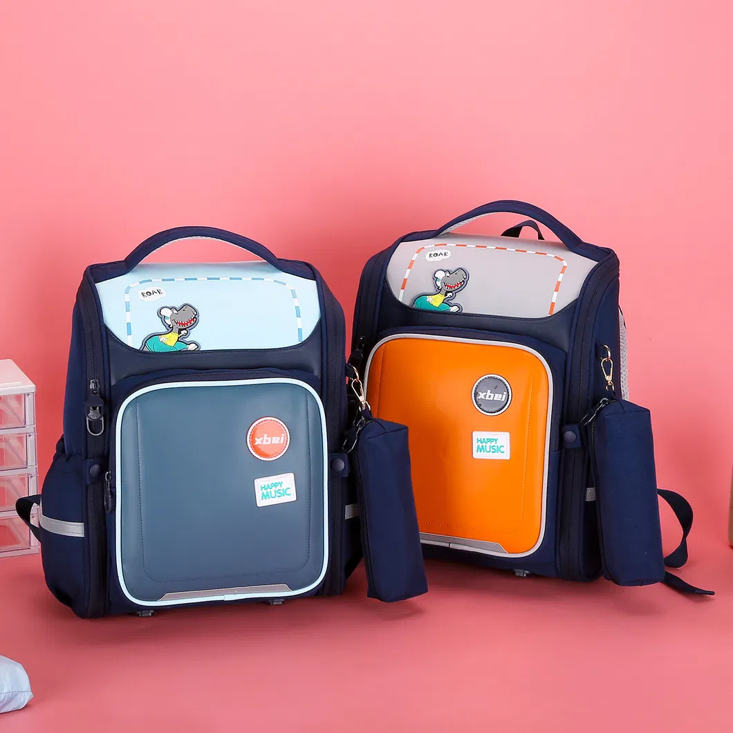 New Elementary School Backpack for Boys and Girls Reducing Burden and Protecting Spine Large Capacity Student Backpack
