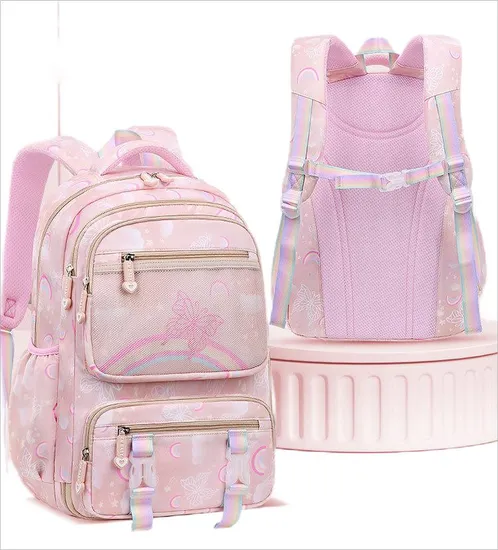Wholesale of Elementary School Backpacks for Girls Lightweight Children′s Backpacks