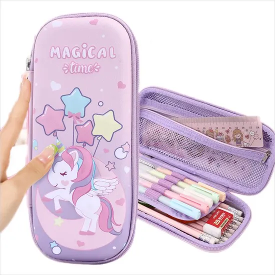 Pencil Case Three-Dimensional Pencil Case Elementary School Stationery Box Cute Middle School Cartoon Stationery Bag for Girls