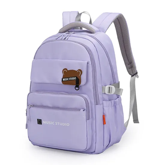 New Student School Bag Multi Functional Little Bear Girl Large Capacity Backpack