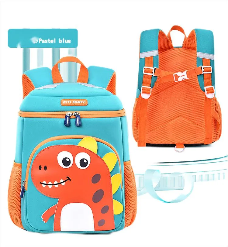 New Kindergarten School Backpack Cute Dinosaur Cartoon Backpack for Boys and Girls Mini Bag Backpack