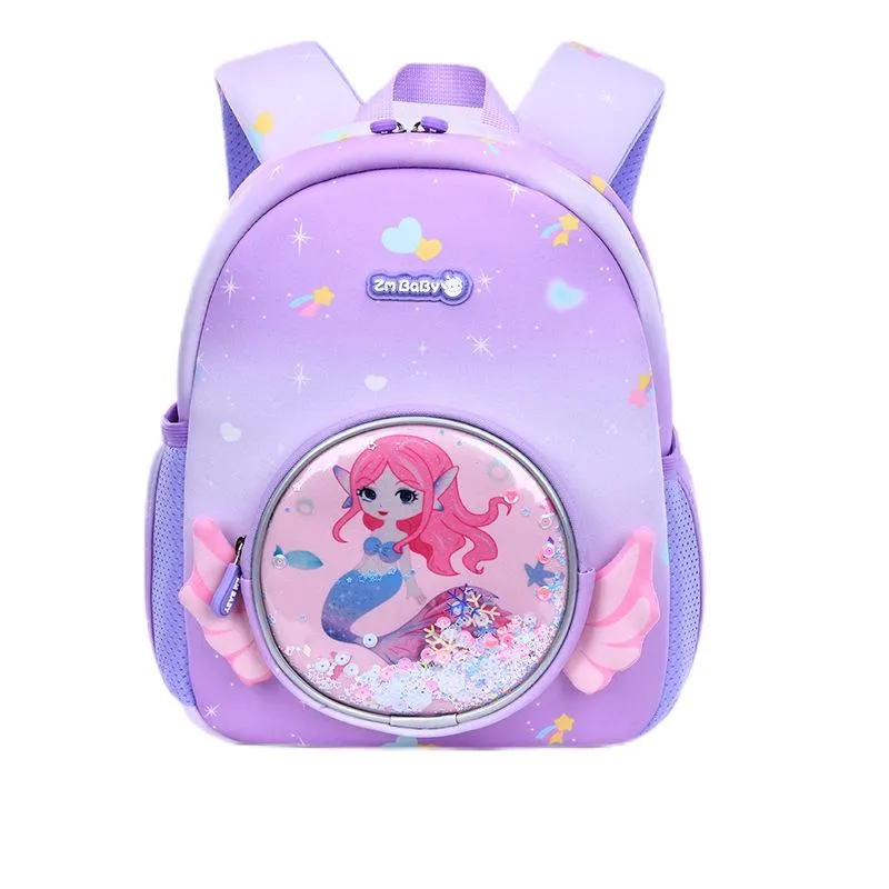 New Waterproof Fabric Backpack Cartoon Cute Kindergarten Backpack Girl Mini Backpack