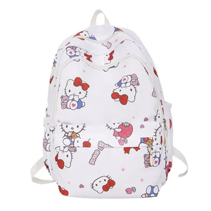 2024 New Cartoon Lightweight Women′s Large Capacity School Bag Nylon Backpack