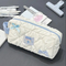 New Blue Bow Pen Bag Student Girl Heart Large Capacity Stationery Storage Makeup Bag