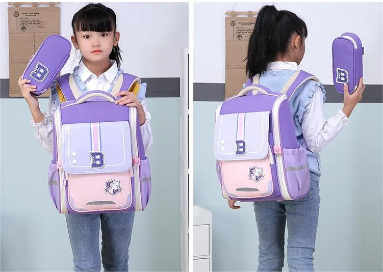 High Quality Large Capacity Stress Relieving Backpacks for Boys and Girls Shoulder Protectors School Students Backpack