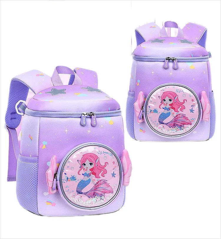 New Waterproof Fabric Backpack Cartoon Cute Kindergarten Backpack Girl Mini Backpack