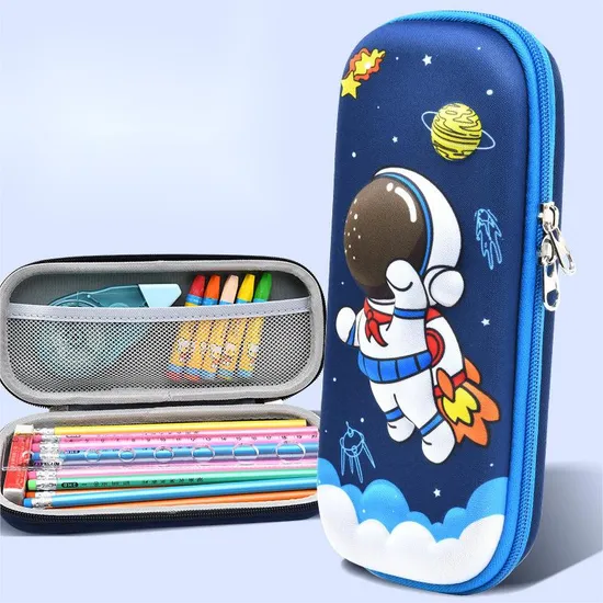 New 3D Pencil Case Double-Layer Primary School Student Large Capacity Pencil Case