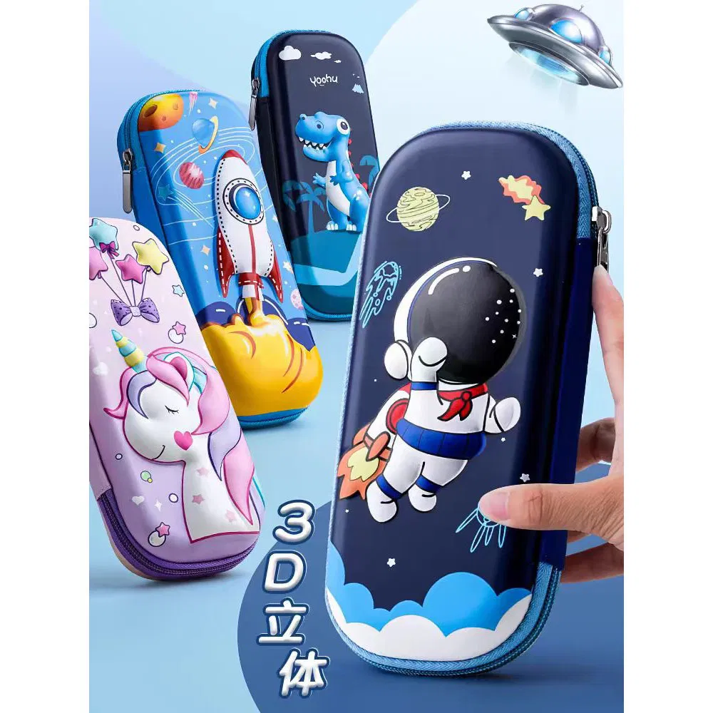 New 3D Pencil Case Double-Layer Primary School Student Large Capacity Pencil Case