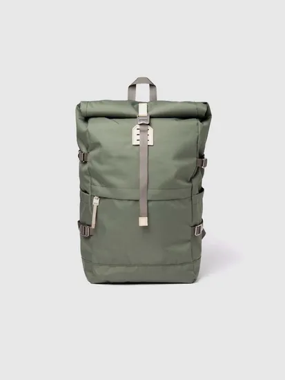 Factory Customization Rucksack Anti-Theft Fashion Canvas Backpack Waterproof Round Roll Top Backpack