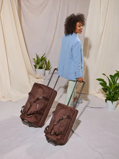 Water-Resistant Heavy Duty Durable Rolling Wheeled Trolley Duffel Bag