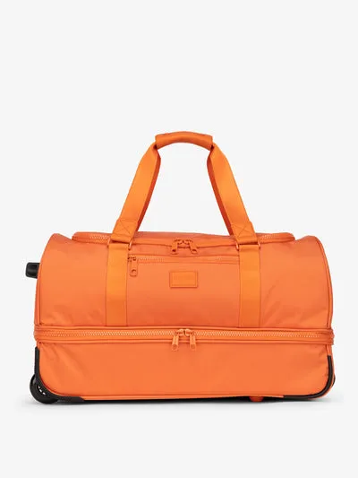 Business Travel Foldable Wheels Lightweight Luggage Trolley Bags Roller Duffle Bag