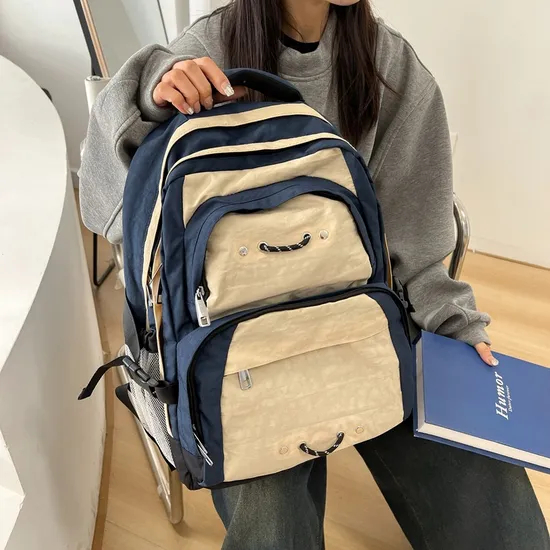 Retro Outdoor Sports Travel Backpack Junior High School High School Backpack
