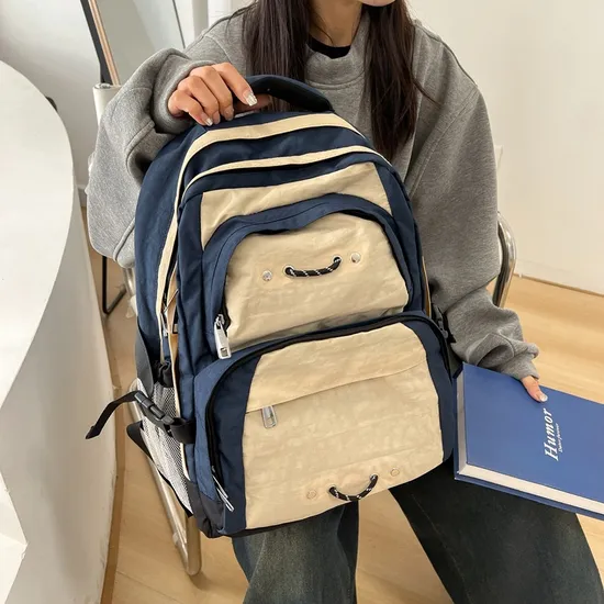Retro Outdoor Sports Travel Backpack Junior High School High School Backpack