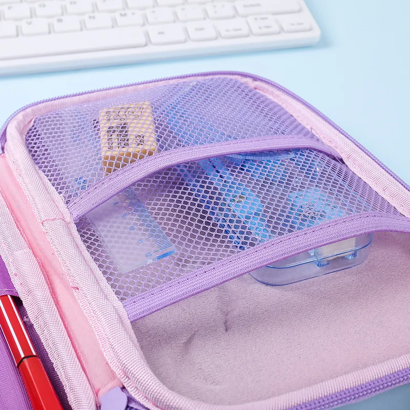 New Large Capacity Pen Bag Cute Cartoon Unicorn Pencil Case with Zipper