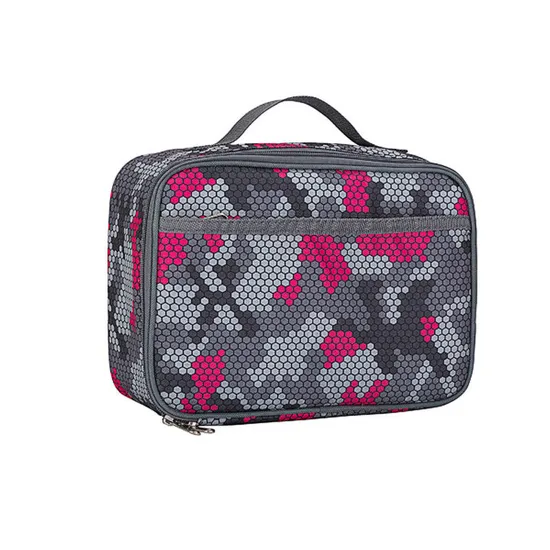 Hot Sale Factory Blue Oxford Camouflage Thermal Insulation Student Skill Lunch Bag