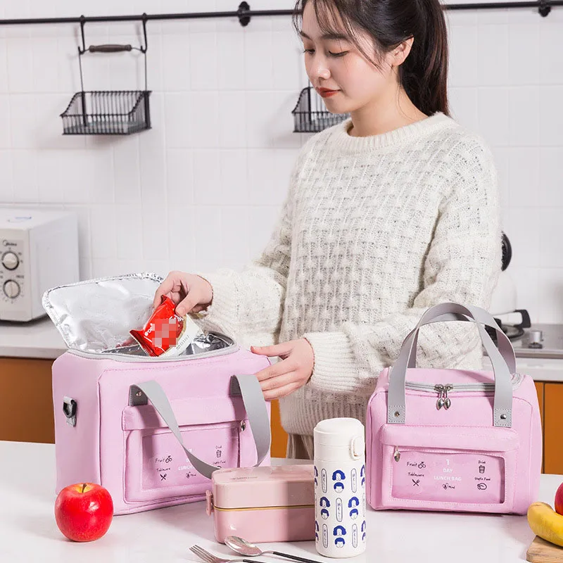 New Waterproof Meal Bento Thermal Insulation Bag Large Capacity Portable Outdoor Picnic Lunch Ice Box Bag for Hiking