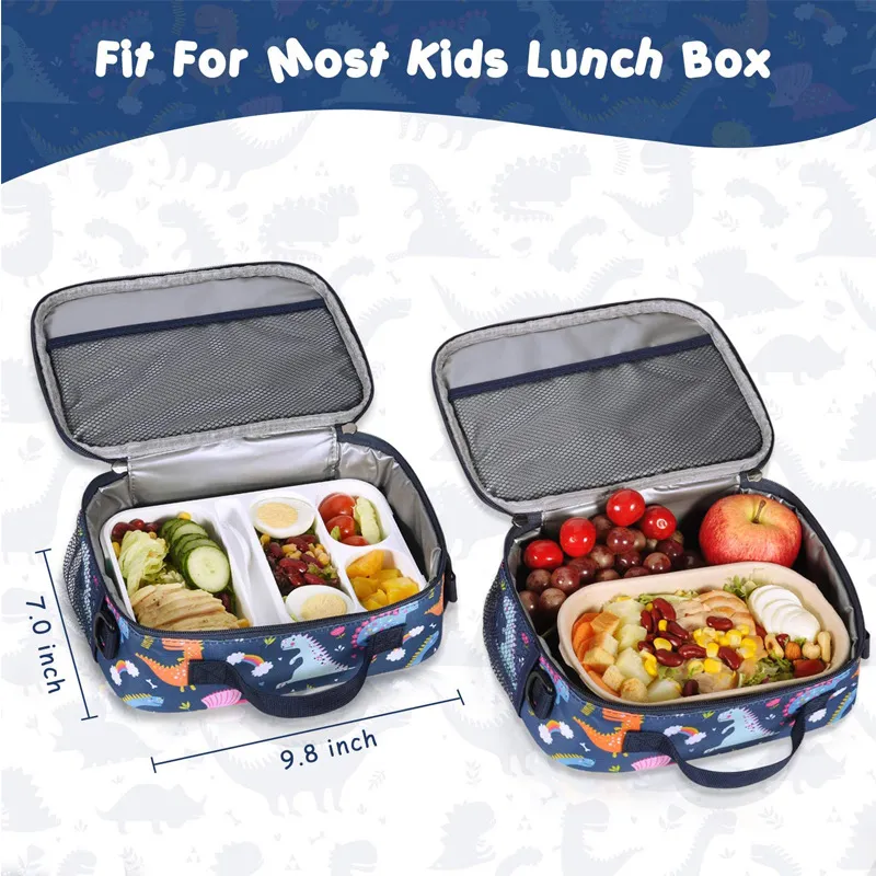 Newest Hot Sale 600 D Oxford Cute Pattern Trending Recycle Cooler Bag with Custom Printed Logo Aluminum Foil Lunch Bag