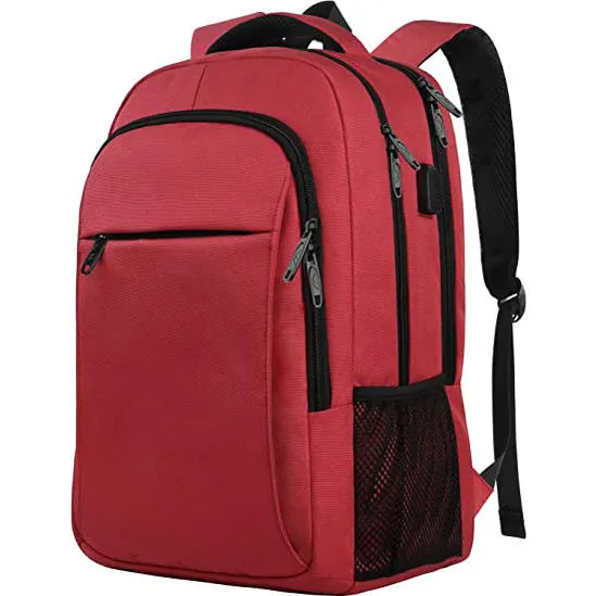 Casual Lightweight Stylish Waterproof College Laptop Bag Large USB Charging Students Boys Shockproof Daypack School Backpack