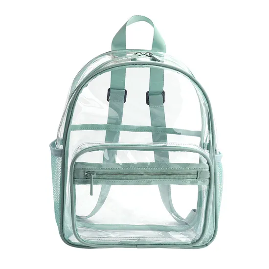 Customized Logo Transparent PVC Backpack Multifunctional Waterproof Student Backpack