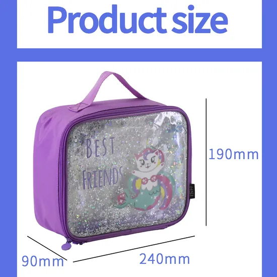 Cartoon Meal Food Box Boy Girls Children School Eco Insulated Cute Thermal Lunch Bag for Kids Cooler Bag