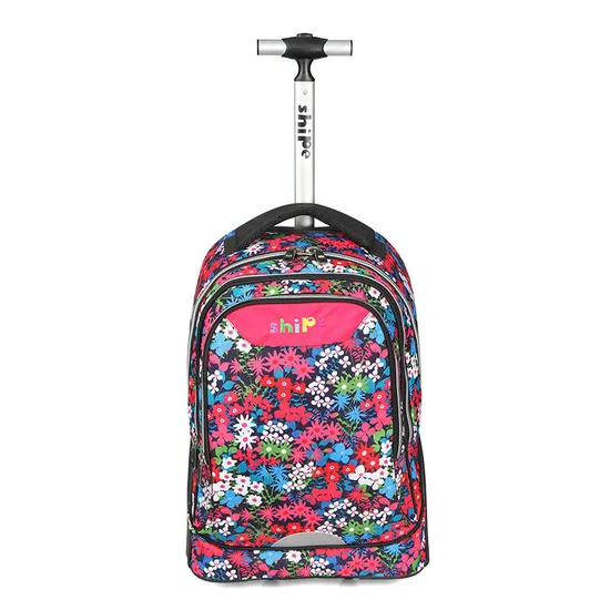 Kids Fashion School Wheels Backpack for Student School Trolley Bags