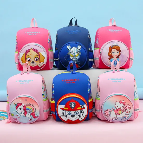 New Children′s Backpack Cartoon Cute Kindergarten Baby Bag Korean Version Fashion Boys and Girls Light Weight Backpack Fashion