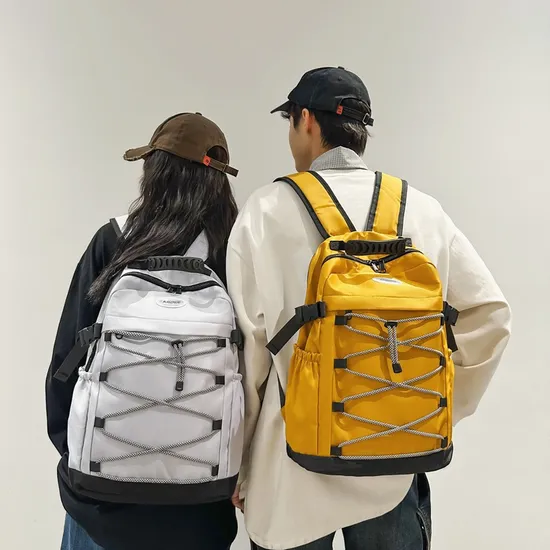 Retro Trendy Large Capacity Backpack Sports Hiking Outdoor Mountaineering Lightweight Travel Backpack