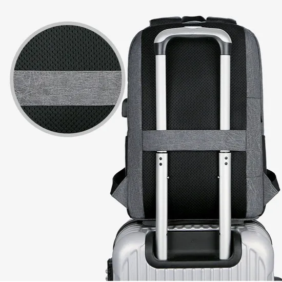 Business Man Travel Backpack USB Charger Back Pack Leisure Travel Computer Backpack