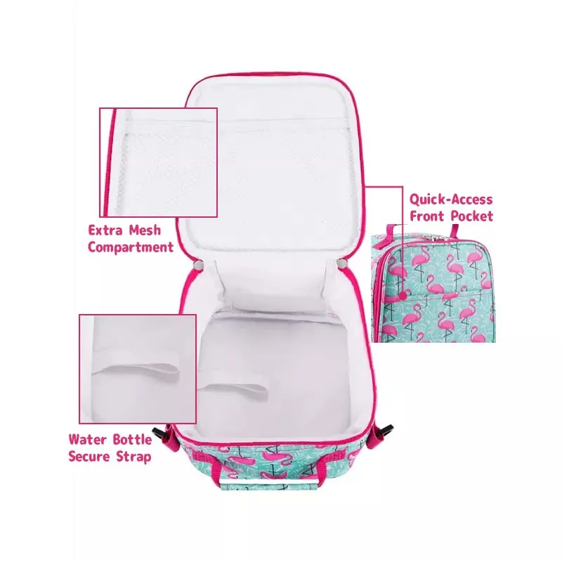 Cute Fire Birds Have a Variety of Patterns to Customize Lunch Packages, Oxford Cloth Material Inner Aluminum Film Cooler Bag