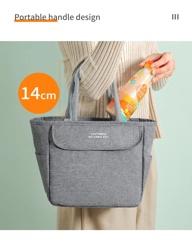Custom Logo Thermal Food Picnic Cooler Bag Kids Hot Sale Good Fabric Stock Fashion Thermal Lunch Bag for Women Insulated