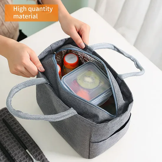 Custom Logo Thermal Food Picnic Cooler Bag Kids Hot Sale Good Fabric Stock Fashion Thermal Lunch Bag for Women Insulated