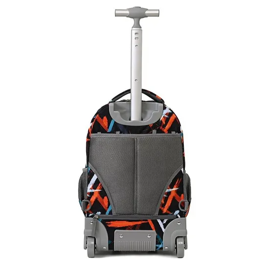 Wheeled Backpack Students Luggage School Book 18 Inch Trolley Backpack Multifunction Rolling Backpack