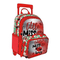 3 in 1 Colorful Trolley Bag Set with Lunch Box Pencil Case Trolley School Backpack for Girls