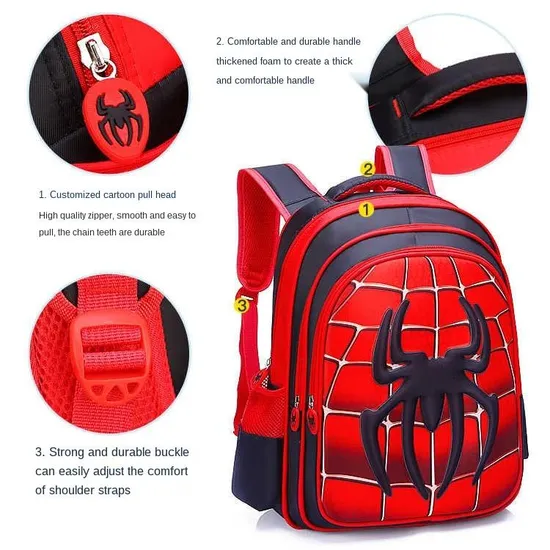 Schoolbag Primary School Spider-Man Backpack Mochila New Design School Bag