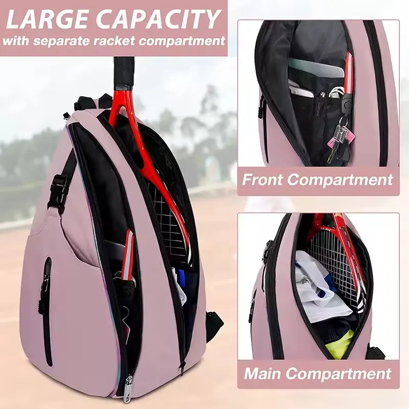 Custom Sport Tennis Pickleball Racket Racquet Paddle Backpack Bag with Shoes Compartment