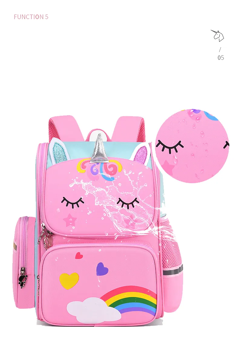 Wholesale Fashion Cute Backpack Unicorn Children&prime;s Trolley School Bags Backpack