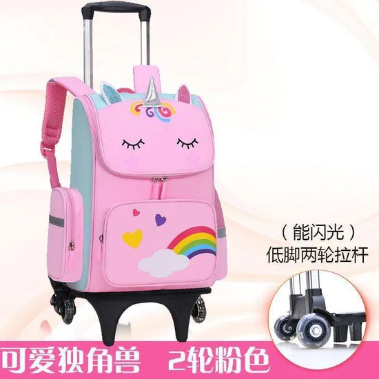 Wholesale Fashion Cute Backpack Unicorn Children′s Trolley School Bags Backpack