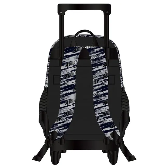 Colorful Rolling Backpack Kids Cheap Stylish Racing Design Kids Trolley School Bag with Wheels