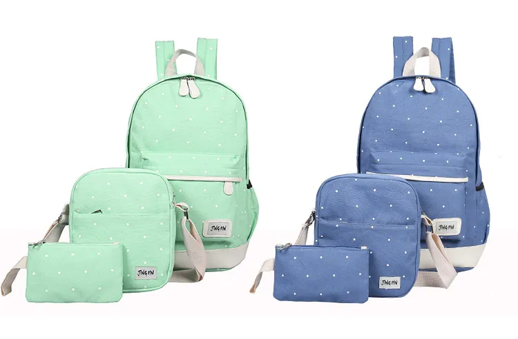 New Design Durable Canvas Wholesale Cheap Soft Kids School Bag Set