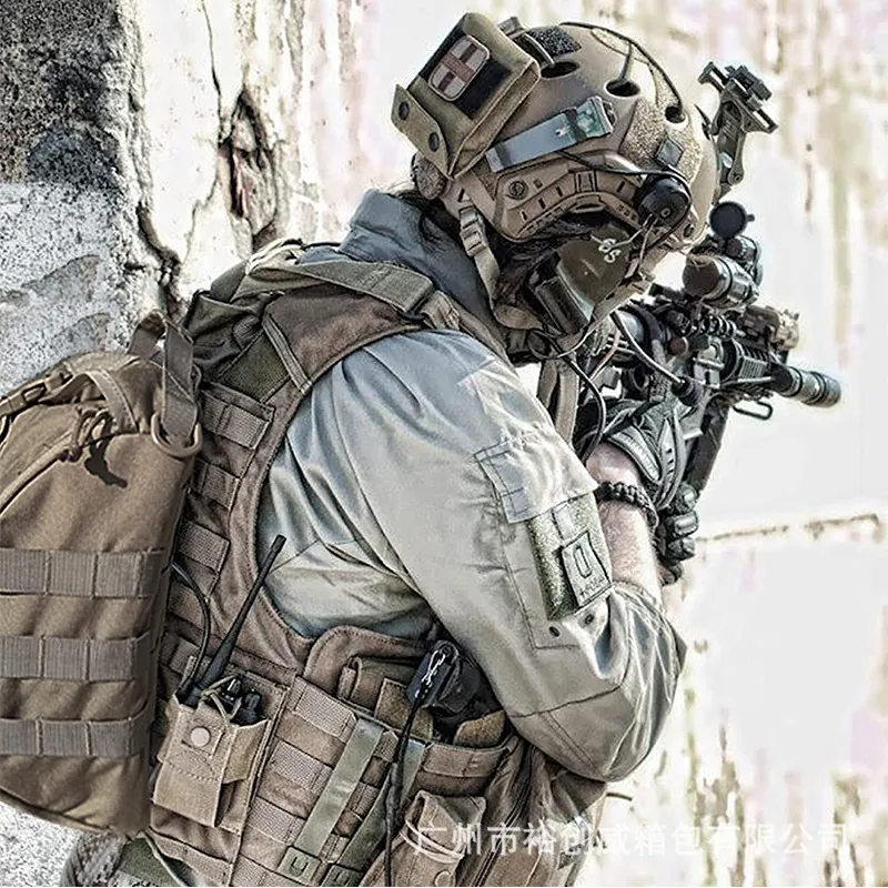 Factory Outdoor Tactical Helmet Bag Gas Mask Storage Camouflage Bag