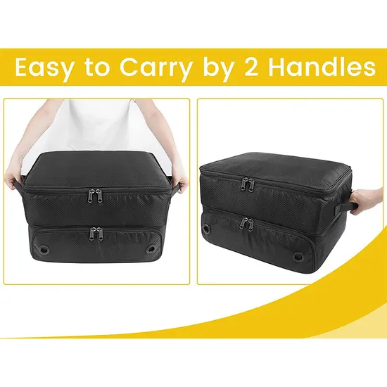 Factory Double-Layer Golf Trunk Storage Bag Waterproof Shoe Compartment Handbag