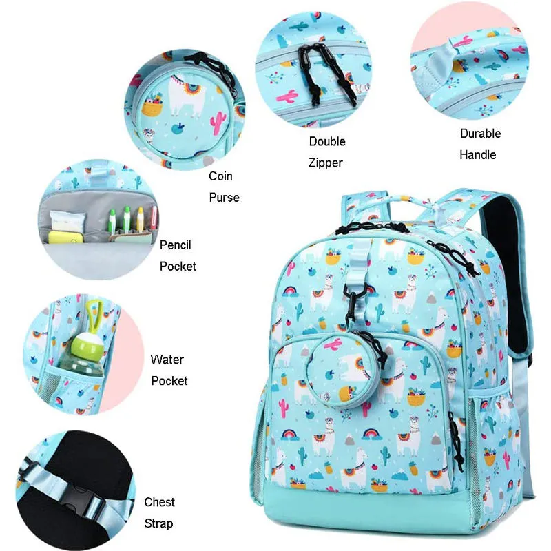 Custom Animal Cartoon Children Bag Cute Unicorn Dinosaur Kids School Bags Backpack