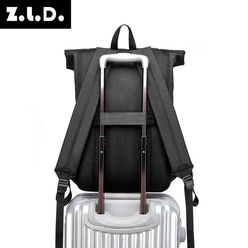 Trendy Casual Canvas Bag Outdoor Business Computer Waterproof Backpack