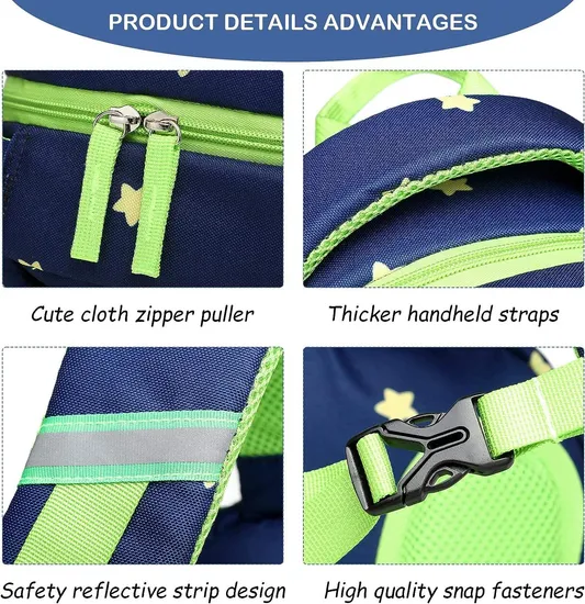 Factory Direct Sales Children School Bags Dinosaur Pattern Toddler Kids Backpack Colorful Children Schoolbag for Boys