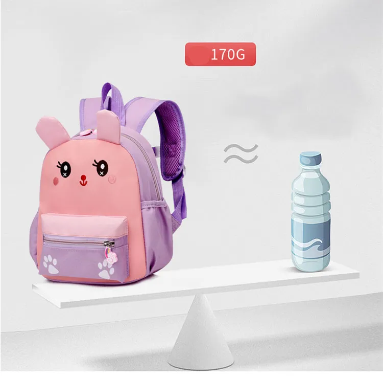 Factory Direct Sale Children Animal Schoolbag Light Custom Kids Backpack Kindergarten Kids School Bag for Boys and Girls