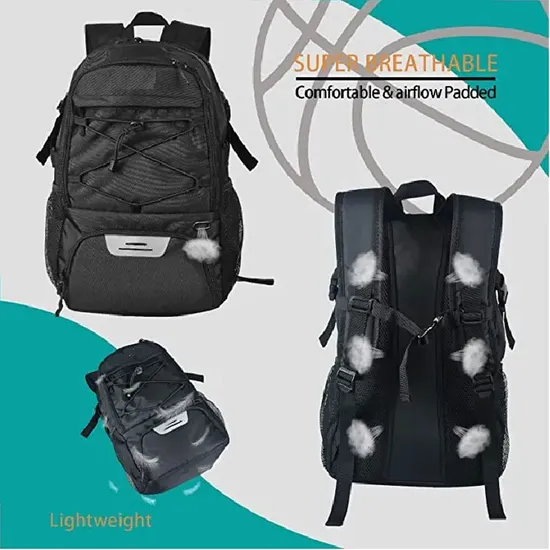 Custom Youth Sports Equipment Logo BSCI Factory Wholesale High Quality Large Capacity Waterproof Basketball Bag