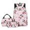 Factory 3 PCS Casual Backpack Insulation Bag Cross-Border New Fashion Floral Minimalist Backpack,